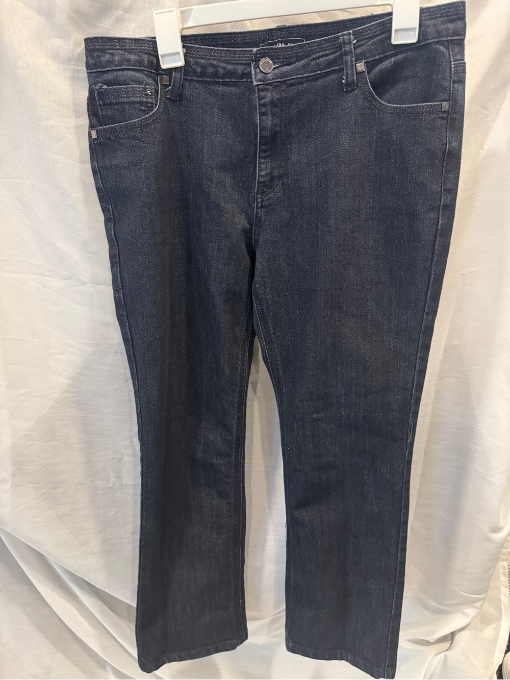 Dark Blue Women's Straight Leg Jeans - Gasoline
